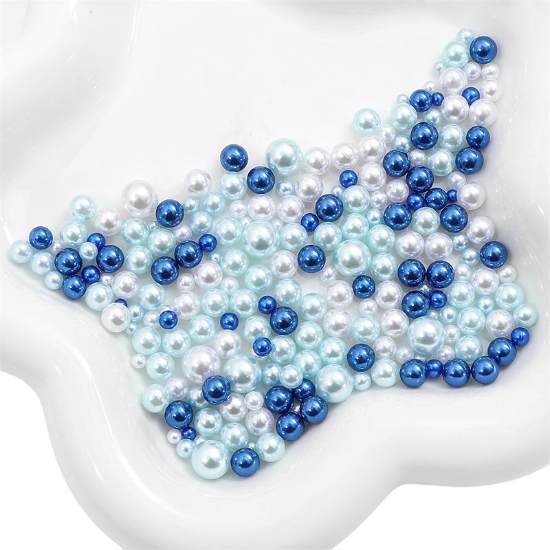 200 шт., 3-8 мм, цветные бусины из АБС-пластика, круглые искусственные жемчужные бусины для самостоятельного изготовления ювелирных изделий, украшения дома, художественный искусственный жемчуг для наполнителей ваз