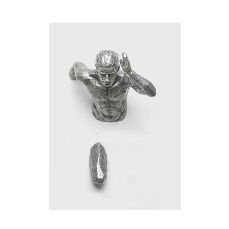 Абстрактная статуя, рисунок на холсте, визуальные 3D эффекты, плакаты, принты, настенная художественная картина для гостиной, домашний декор, подарок Cuadros