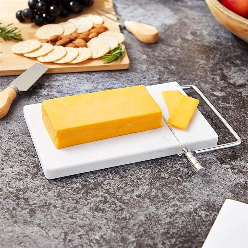 Инструмент для нарезки сыра, изготовленный из натурального мрамора, для гладкого и точного исполнения