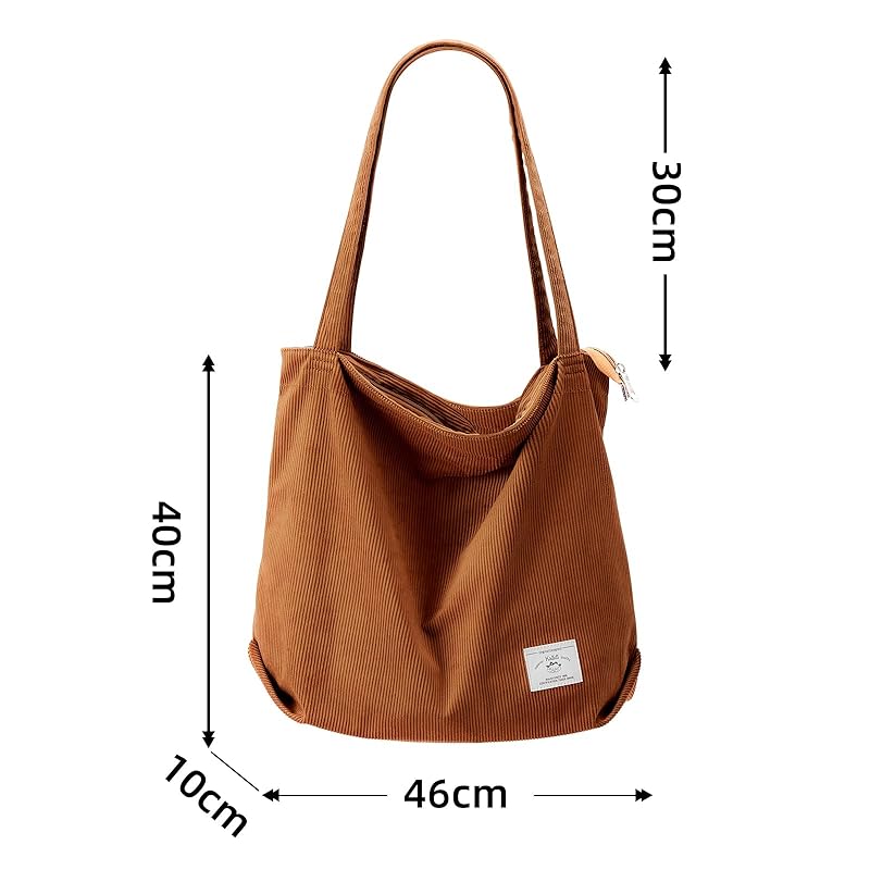 [KALIDI] женская сумка-тоут из вельвета, сумка через плечо большой емкости, большая и легкая, с длинной ручкой, сумка для мам, унисекс, с застежкой-молнией для покупок