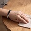 Casual Travel Outfit Accessory Obsidian Stone Bracelet for Men Women, Colorful Rock Beads Exquisite Gift Her Him Stackable Stretch Bracelet,