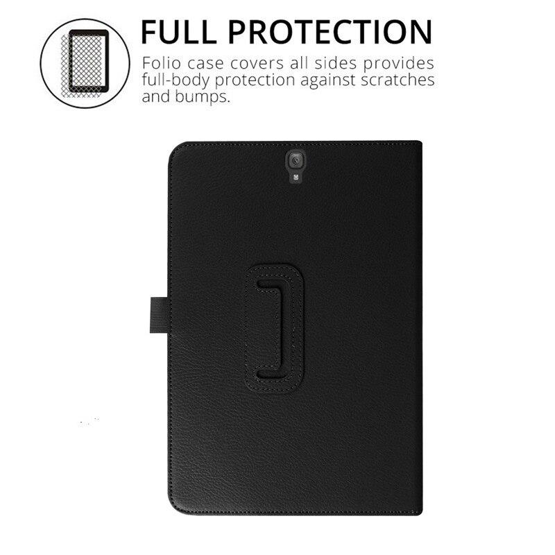 Кожаный чехол-подставка Litchi для Samsung Galaxy Tab S3 9,7 дюйма T820 T825 Защитный чехол для Galaxy Tab S sm-t825 9,7 дюйма