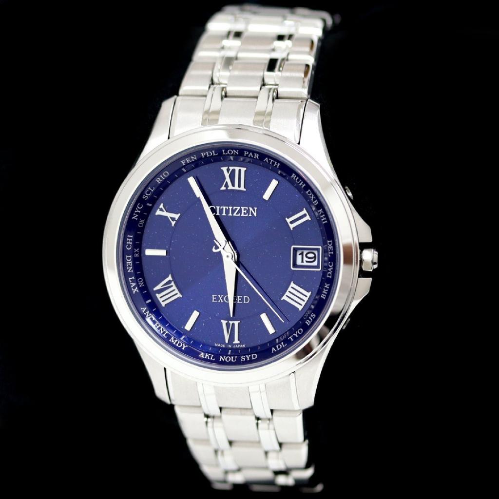 Citizen Мужские наручные часы Exceed CB1080-52L H149-T021727, радиоуправляемые, Eco-Drive, кварцевые