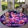 The Pink Panther Round Area Rug Carpet Rug For Living Room Bedroom Sofa Playroom Decor Nonslip Floor Mat