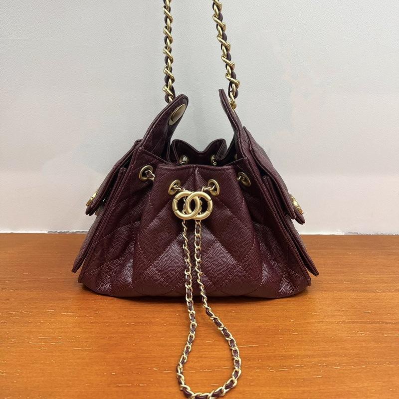 25 Новых женских кожаных сумок с узором икры, узором в виде шаров, большой вместимости, в стиле хиппи, хобо, с ромбовидной цепочкой, на кулиске, подмышечная сумка