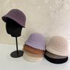 Autumn and Winter Wool Bucket Hat Women's Autumn and Winter Face Covering Fashion Dome Retro Versatile Basin Hat