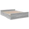 VidaXL Bed Frame with Drawers Sonoma Grey 150x200 Cm Engineered Wood, Bed, Storage Bed, Double Bed Frame, Bed 3280291