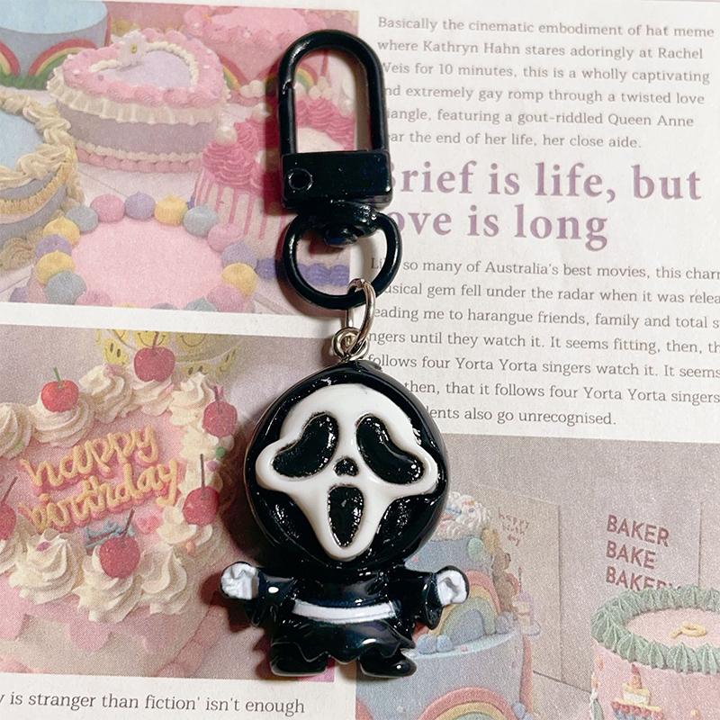 Брелок на Хэллоуин из мультфильма, милый тыквенный автомобильный брелок, сумка для наушников, подвеска, украшение, пара, друзья, подарки