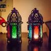 Hanging Iron Glass Vintage European Moroccan Candle Lantern Home Decor Candle Holders Candlestick
