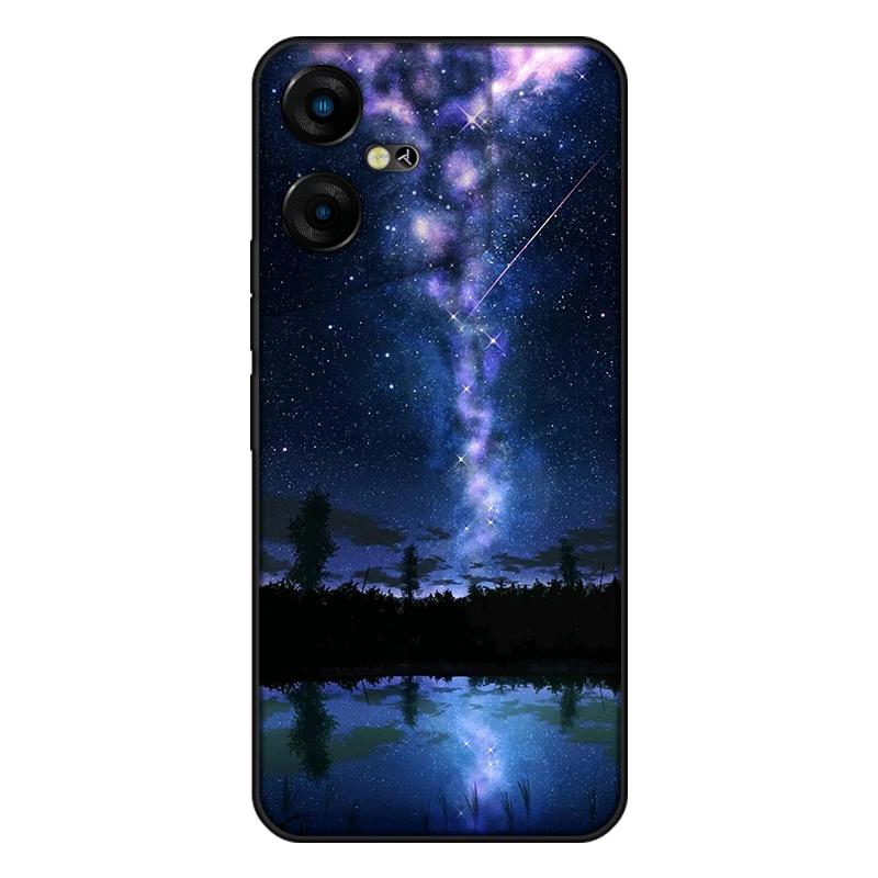 Для Tecno Pova 5 Neo 3 Pova5 Neo3 чехол Мягкая силиконовая задняя крышка чехол для телефона с рисунком Звездное небо