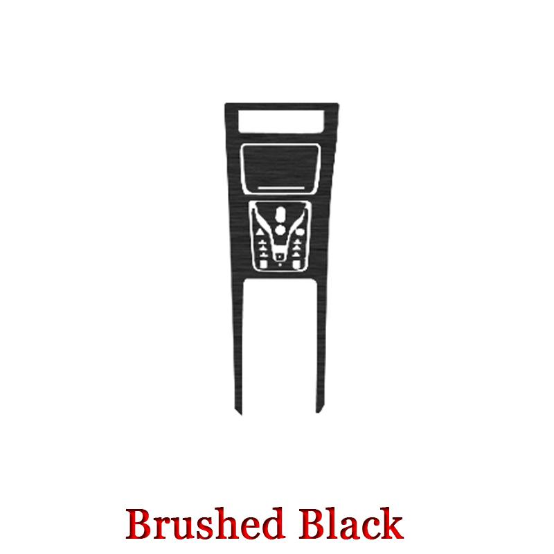 Наклейка на салон автомобиля для BYD HAN EV 2022 2023, наклейка на панель передач автомобиля, защитная пленка коробки передач из углеродного волокна, черные автомобильные аксессуары