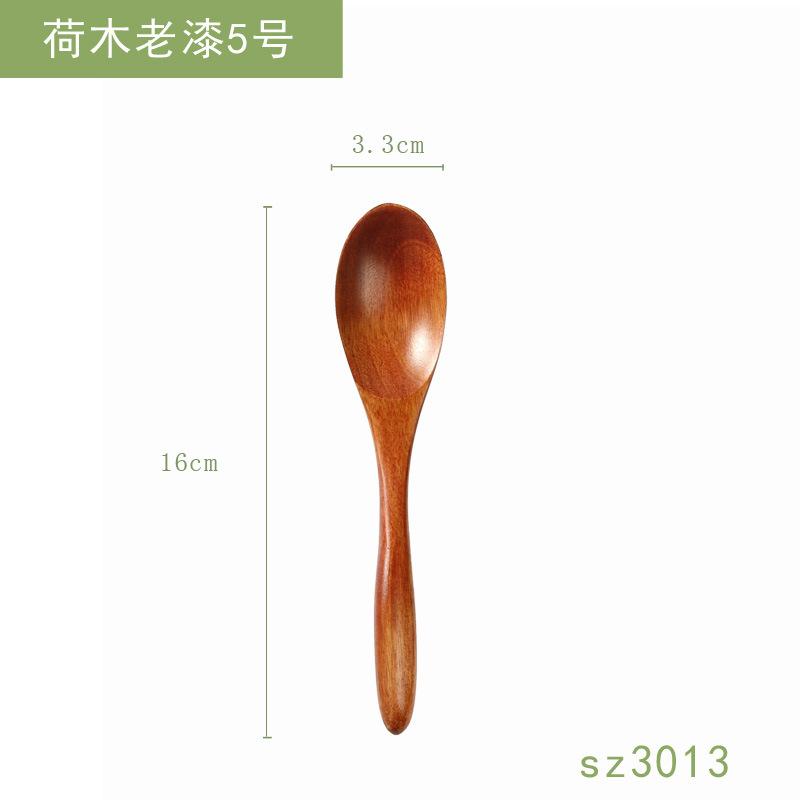 2 шт. деревянная посуда с надписями, оптовая продажа, маленькая деревянная ложка, японская ложка для меда, ложка для перемешивания кофе, ложка из цельного дерева
