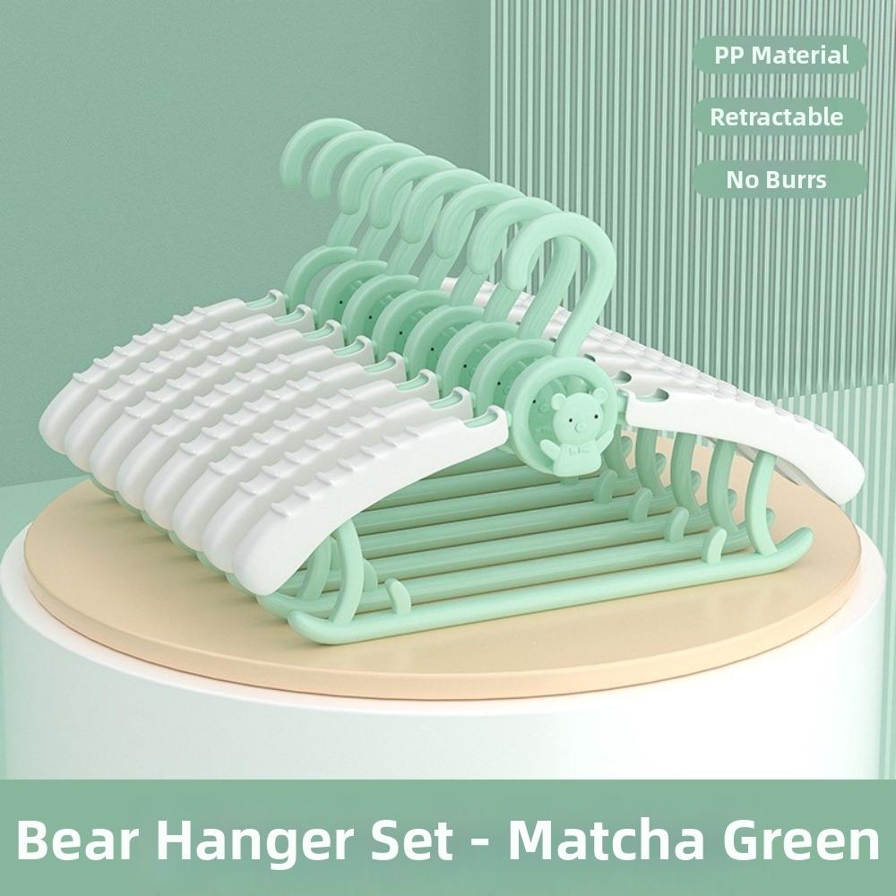 10 Pcs Extendable Baby Clothes Hanger Anti Slip Infant Clothing Hanger  Household Use