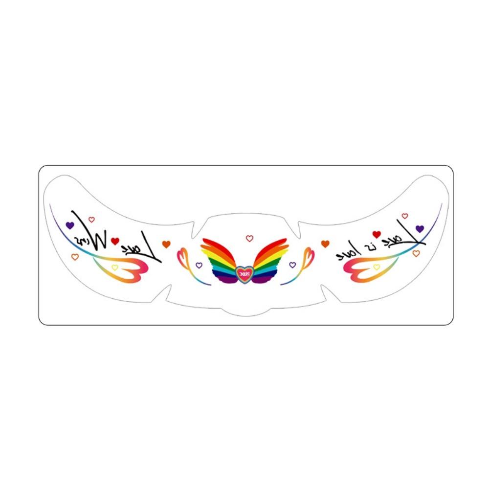 Long Lasting Face Temporary Tattoos Facial Art Makeup Stickers  Pride Month