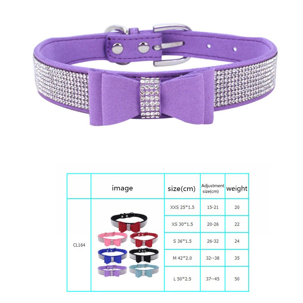 Декор для питомца Щенок Собака Кошка Регулируемый ошейник реквизит Ремешок Пряжка Стразы ПУ кожа