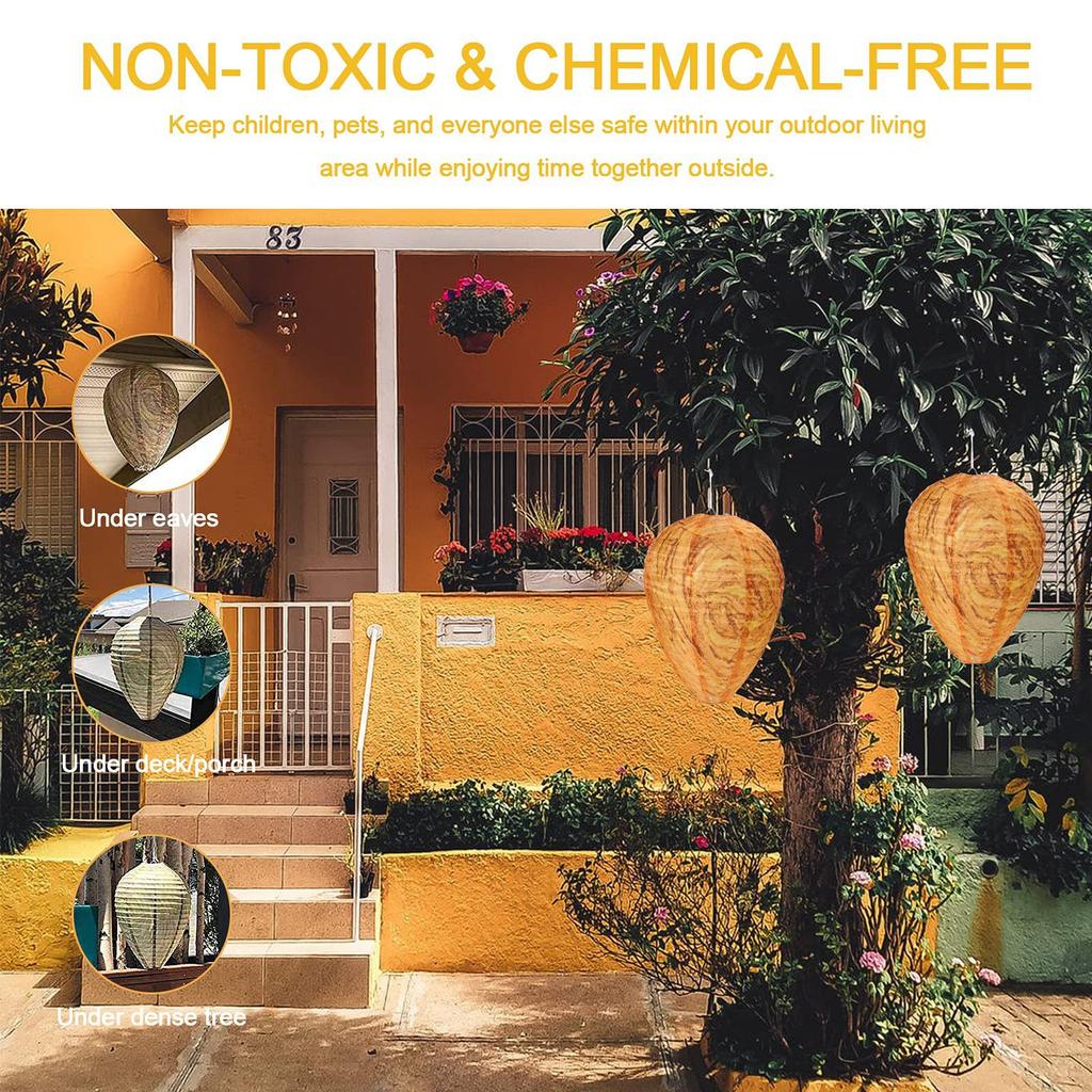 Outdoor Insect Deterrence Anti Wasp Nest Lanterns Deterrent Bees Repellents Extinguishing Wasp Paper Lanterns Waterproof