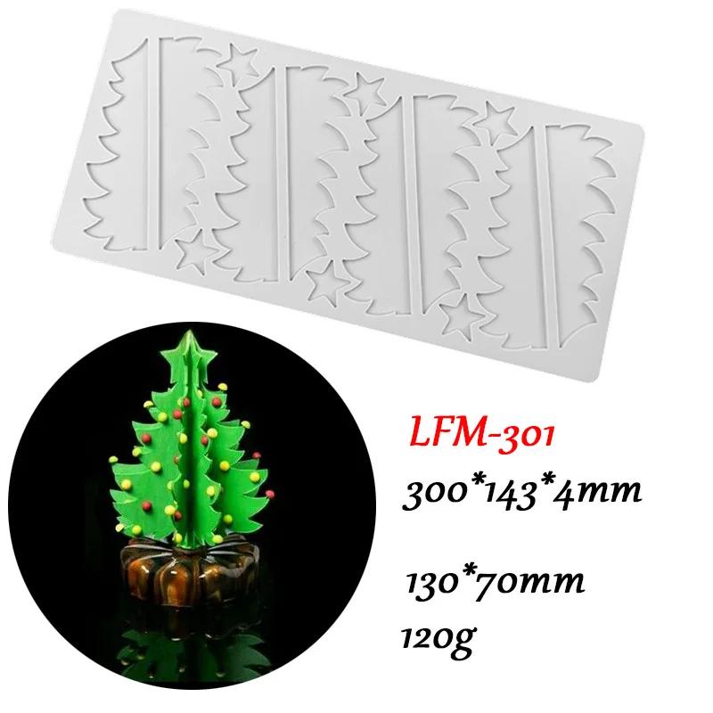 Рождественская Снежинка Маргаритка Шоколад Силиконовая форма Рождественская елка Перо Вишневый цвет Форма для выпечки Лепесток Декор для торта в стиле вестерн