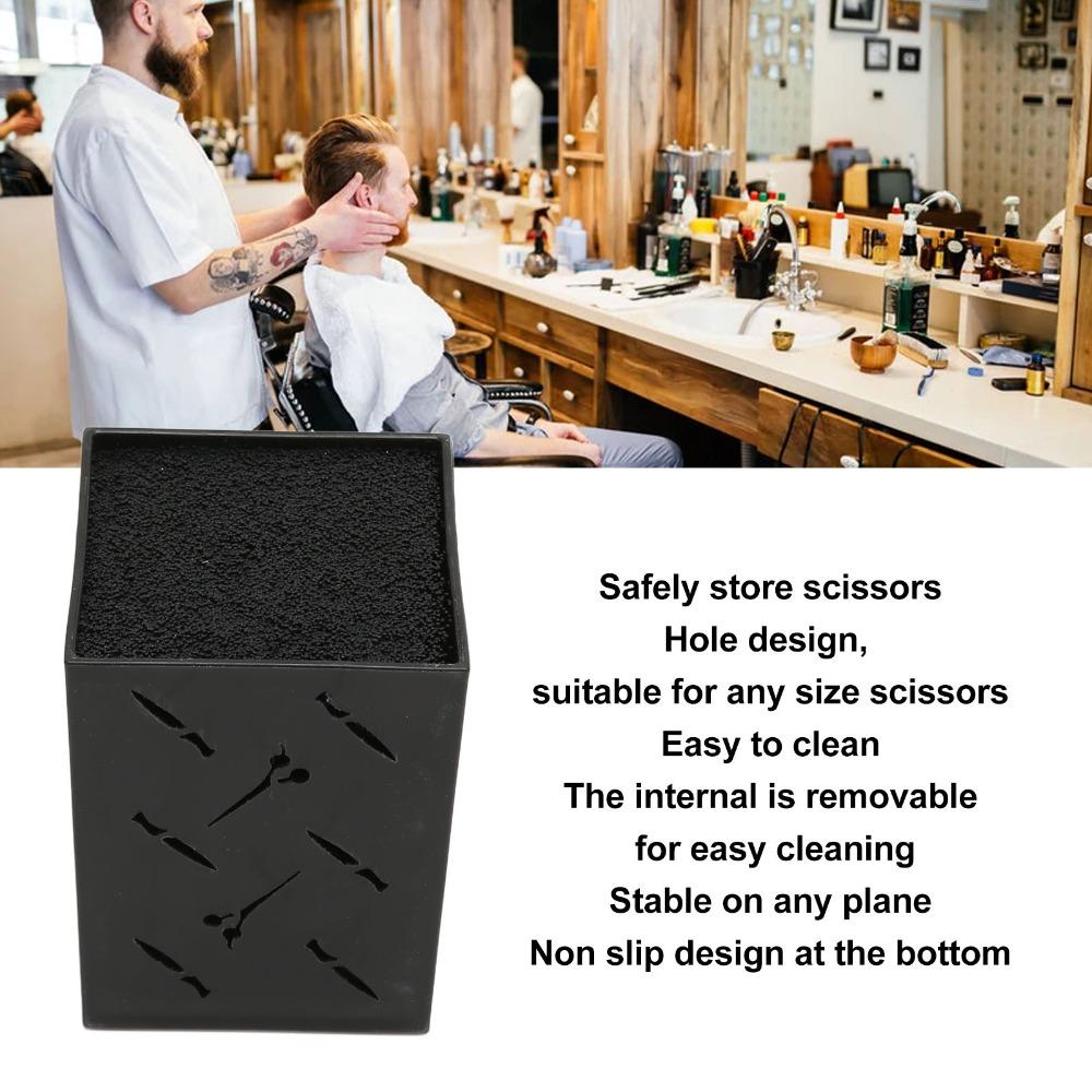 Hollow Design Scissors Holder Slip Proof Base Scissors Rack Shears Holder For Professional Salon