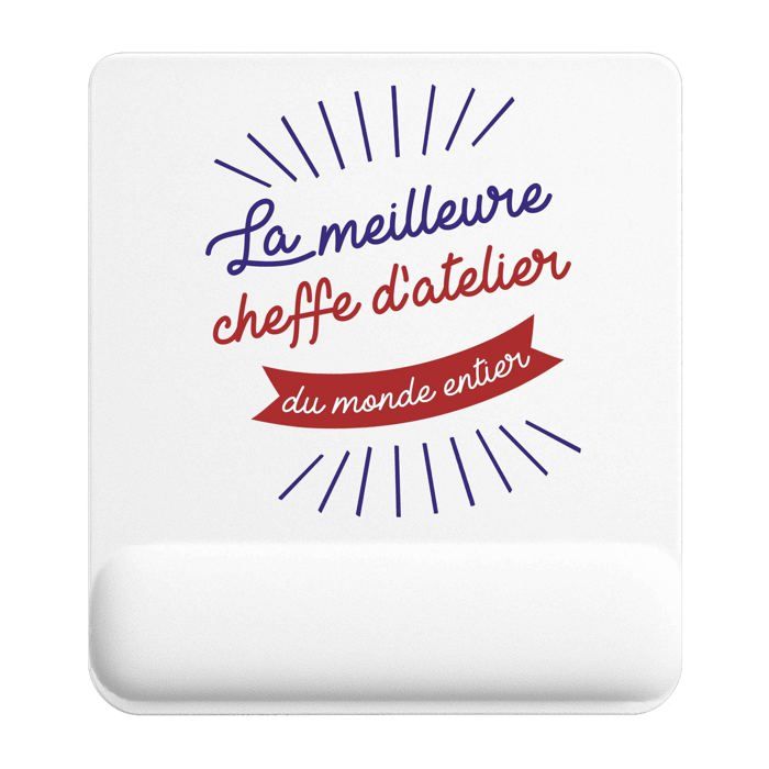 Tapis de souris - PLANETEE - Cheffe de Cuisine - Multicolore - 22 x 18 cm - Surface lisse antidérapante