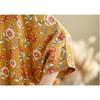DIMANAF 2025 Summer T-Shirt Plus Size Women Flower Printing Batwing Sleeve Vintage Loose Tops Casual