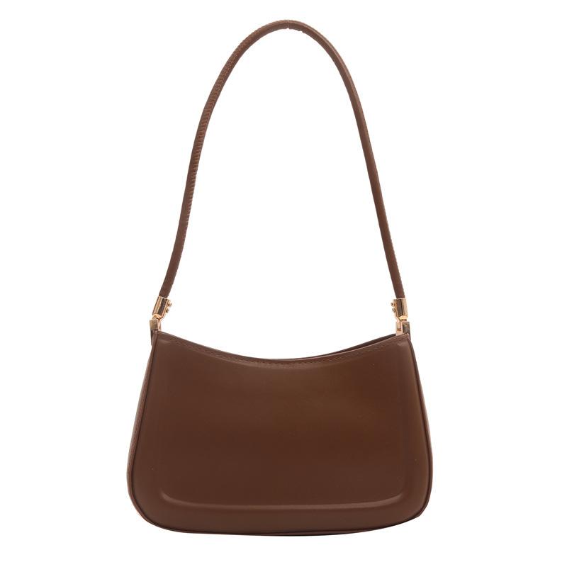 Ретро популярная в этом году сумка женская сумка 2024 новый тренд мода повседневная однотонная текстура подмышками модная женская сумка