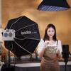 Godox ML100Bi Kit2 карманный светодиодный видеосвет 120 Вт двухцветный заполняющий свет для фотосъемки 2800K-6500K CRI97+