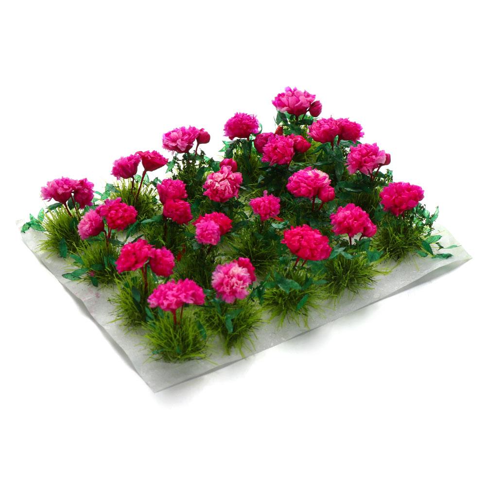 Miniature Flower Cluster Static Grass Tufts Micro Landscape Scene Model Sand Table Layout Garden Wargame Material Accessories