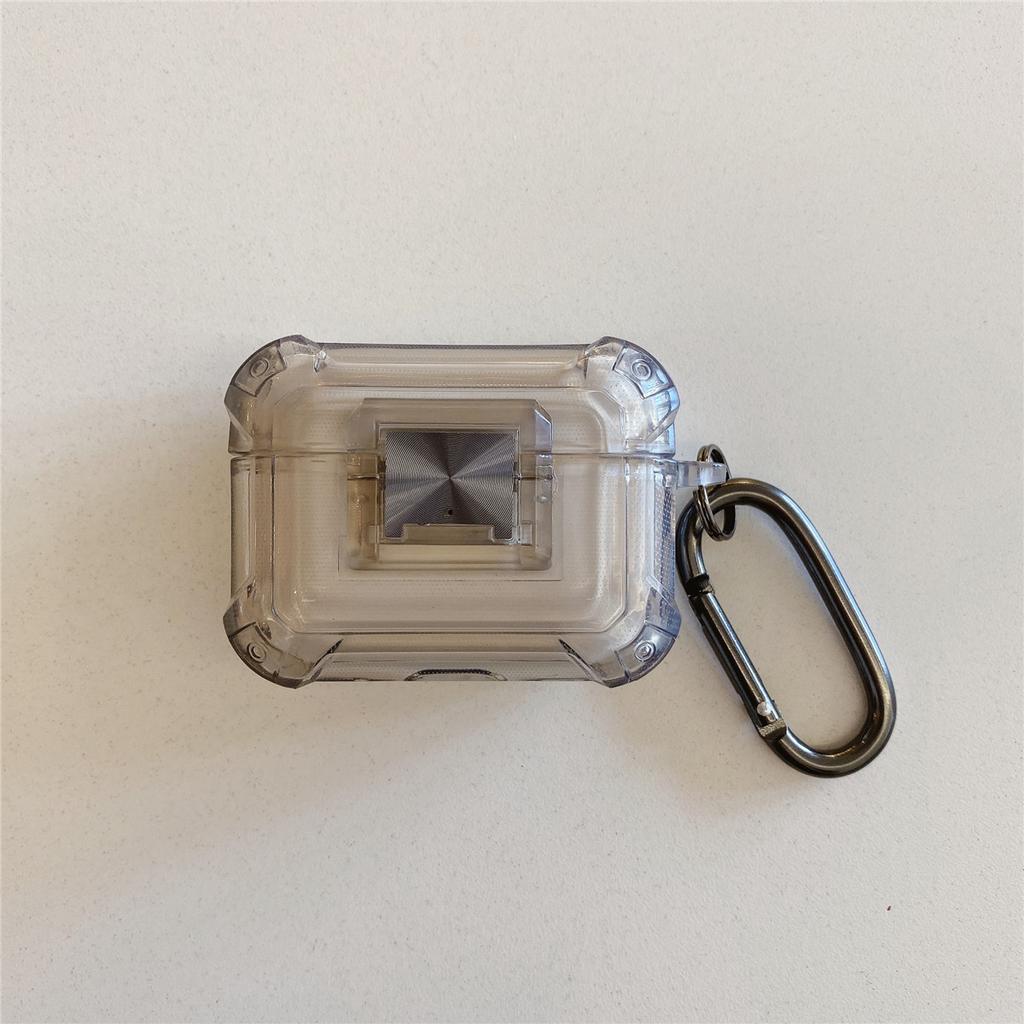 Simple and applicable AirPods Pro1 generation earphone case Apple pro1 generation high transparency earphone case button switch