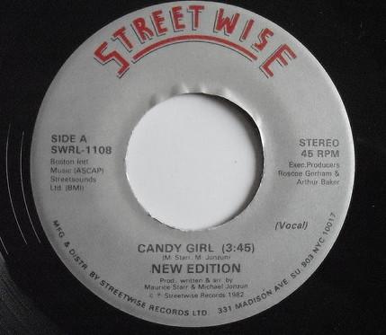 7inch Record NEW EDITION - Candy Girl SWRL1108 Streetwise 1982 US Dance & Electronica Used