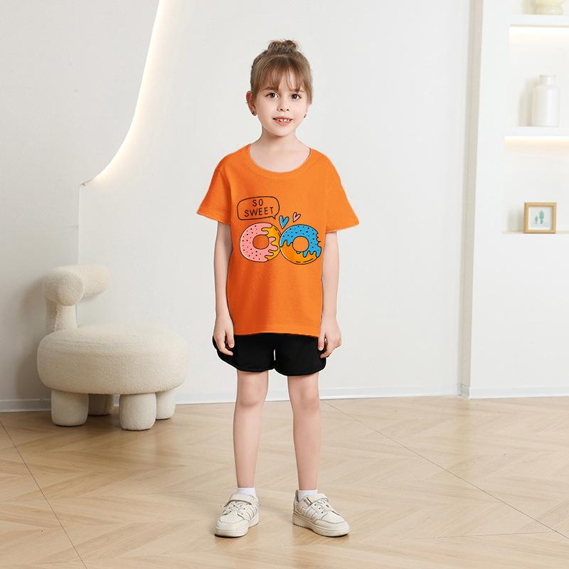 2-14 Years Boys Summer Short Sleeve Cartoon Casual T-Shirt Top Girls