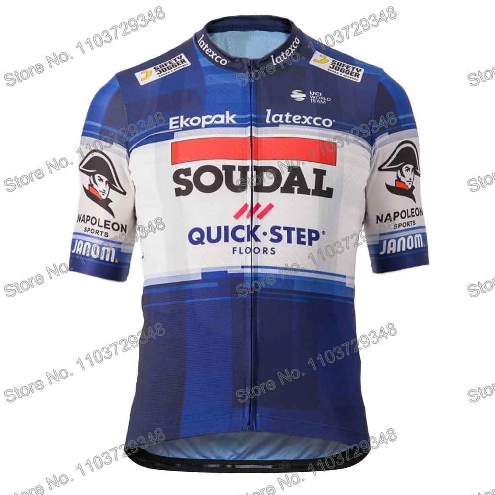 Велоформа Soudal Quick Step Мужской Комплект Летняя Велосипедная Одежда Футболка для Шоссейной Гонки Костюм Женские Велосипедные Шорты-Комбинезон MTB