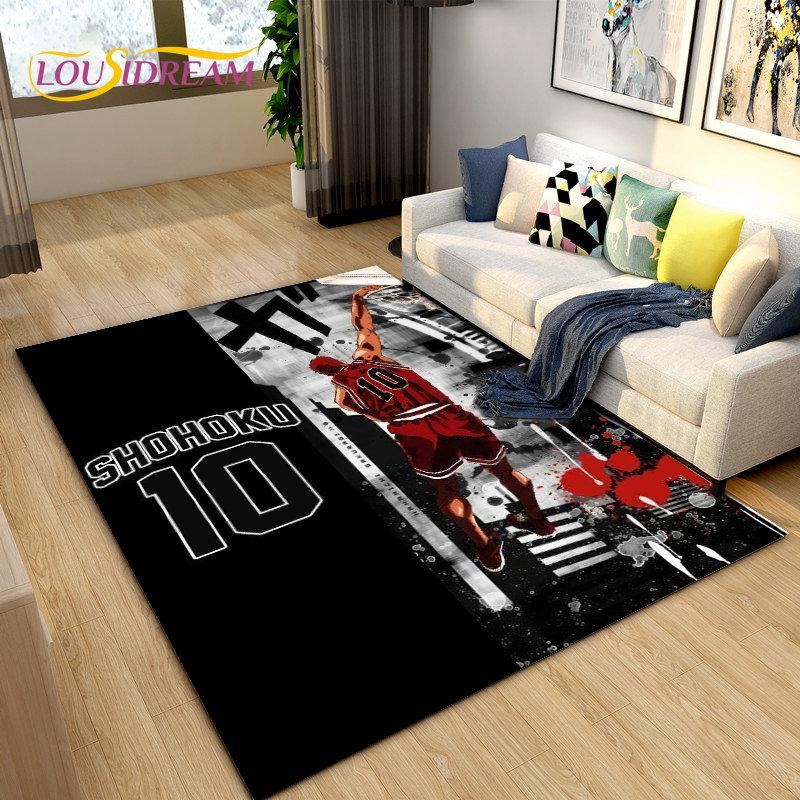 Slam Dunk Япония Аниме Мультфильм Коврик, Коврик для гостиной Спальня Диван Коврик Украшение, Дети играют Нескользящий напольный коврик