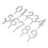 20PCS Number Candle Holder Set Reusable Metal Numeral Birthday Cake Candle Holders Cake Topper Decoration for Party Celebration