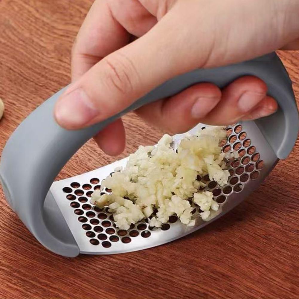 Пресс для чеснока из нержавеющей стали, ручной пресс для чеснока, кухонный пресс, соковыжималка для имбиря, инструменты для чеснока, кухонные аксессуары