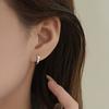 Маленькие серебряные серьги-кольца для женщин, серьги-кольца со звездами и стразами, гипоаллергенные