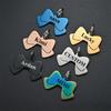Double Side Personalized Name Bow Dog Pendant Bow Tie Pet Collar Accessories Cat Dog Tag Puppy ID Customized Anti-lost Name Tag 7