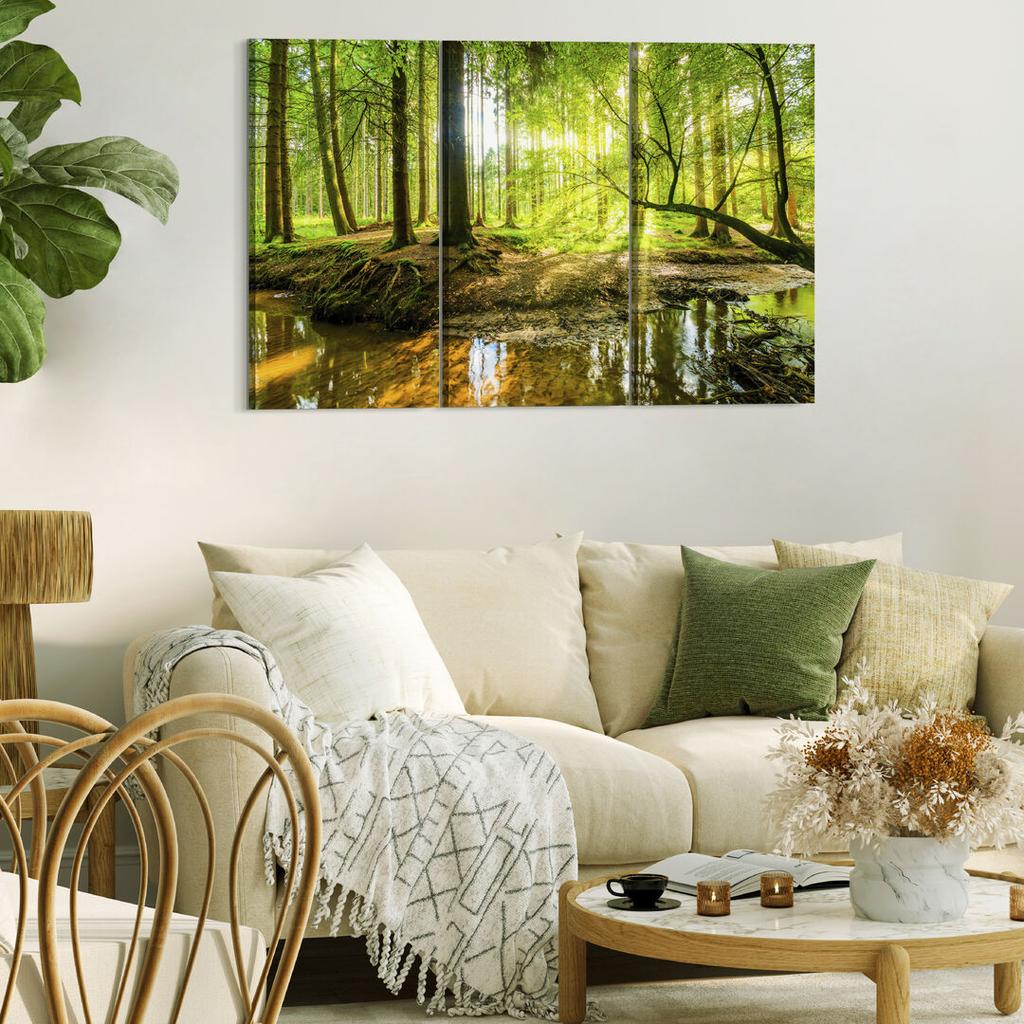 Obraz Na Płótnie Włoskim 120 X 80 Cm Tryptyk - Styl Eklektyczny - Natura