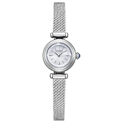 Женские круглые сетчатые часы Citizen Kii Eco-Drive EG7080-53A