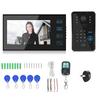 7in Wired Video Doorbell Password Card Remote Control Night Vision Doorphone