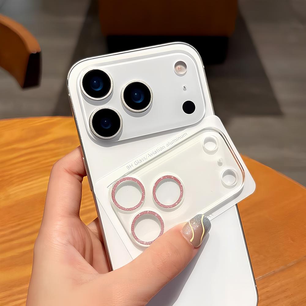 Glitter Bling Camera Protector Film For iPhone 17 Pro Max 17Air Lens Protective Glass for iPhone 17 16 15 14 13 12 11 Lens Cover 4