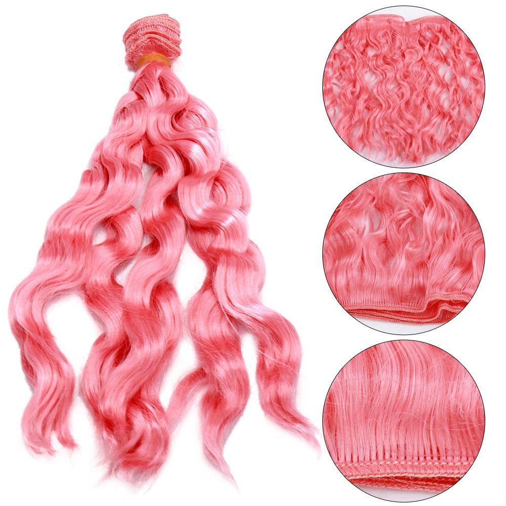 Colors High-temperature Wire Synthetic Fiber Wig Hair DIY Dolls Accessories Doll Wigs Long Straight