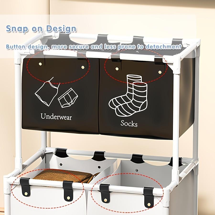 1 корзина для хранения грязной одежды, корзина для хранения одежды большой емкости, легкая двойная корзина для белья, стеллаж для хранения грязной одежды, сумка для хранения.