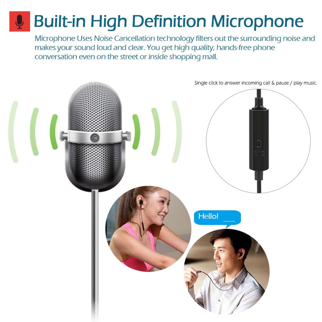 FC12 Stereo Music Headset Air Tube 3.5mm Anti Radiation Earphone In Ear Headphone Radiation Free Noise Reduction Line