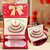 With Lighting Music Folding Red Envelope Card Birthday Cake Cash Holder Birthday Celebration