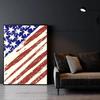 1pc American USA Flag  Poster Paper Print Home Bedroom Entrance Bar Cafe Art Painting Decoration