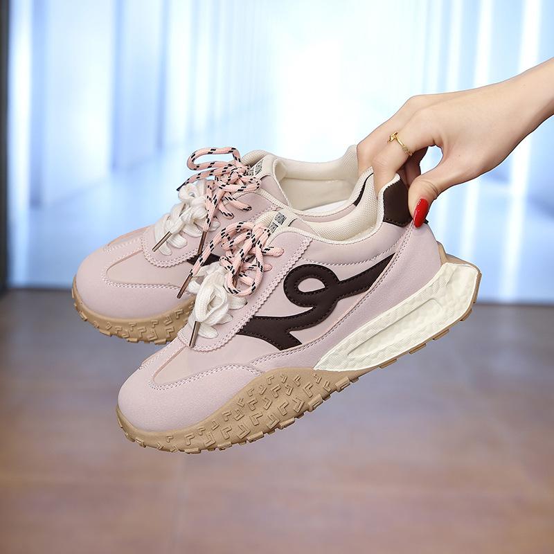 Женские немецкие тренировочные кроссовки на платформе, весна 2025, новая цветовая гамма, кроссовки Форреста Гампа, повседневные универсальные нескользящие беговые спортивные кроссовки для папы