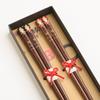Matchmaking Chopsticks Couple Chopsticks Stylish Owl Wedding Gift Parents Black Red 23cm 21cm Non-Slip (Happy Owl)
