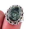 Natural Seraphinite Gemstone 925 Solid Sterling Silver Jewelry Ring Size 7 V3N49