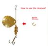 50pcs Easy-Spin Folded Clevises U-Shaped Spinner Easy Spin Brass DIY Fishing Lures Bait Rotating Accessories