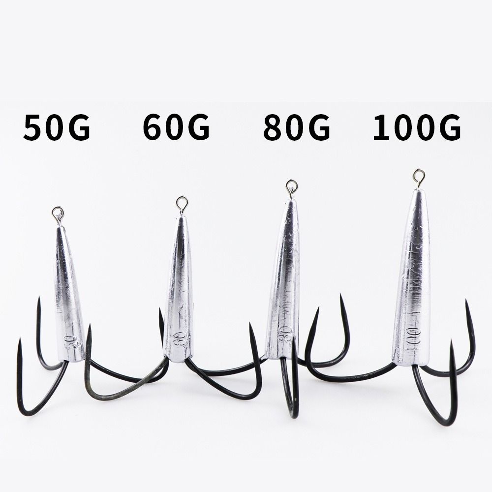 Super Sharp Three Hook Round Bend Treble Huge Fishhooks Huge Treble Hooks Saltwater